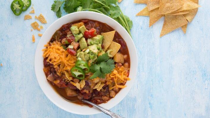 See How Easily You Can Cook Like A Modern Vegan Chef-three bean chili2