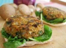 Vegan & Gluten-Free Mushroom Rice Burgers