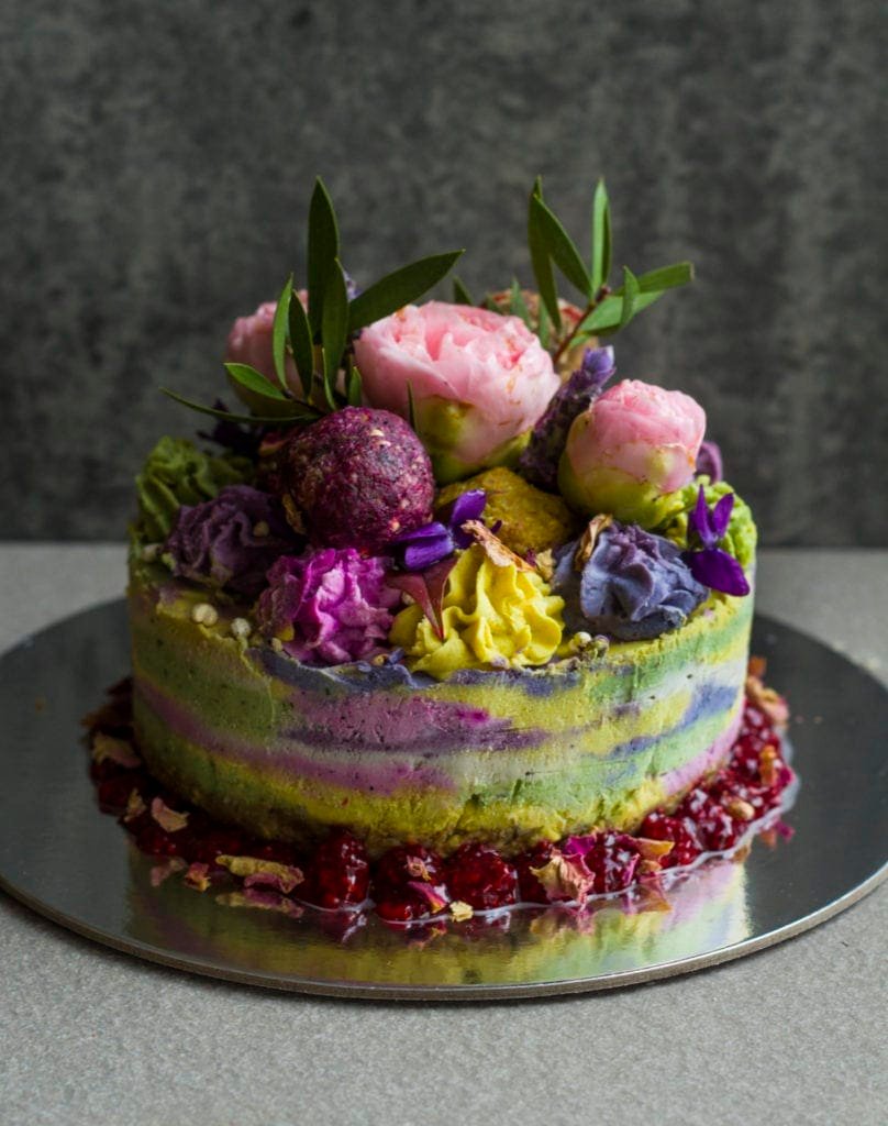 colorful raw desserts